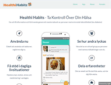 Tablet Screenshot of healthihabits.com